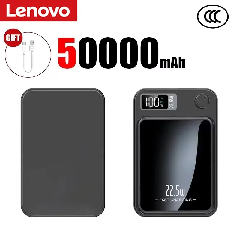 Lenovo Magnetic Wireless Power Bank and Fast Portable Charger