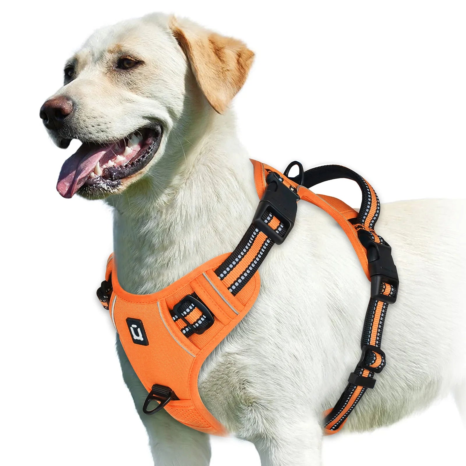 Zyvomart No Pull Adjustable Soft Padded Dog Harness Vest with Control Handle