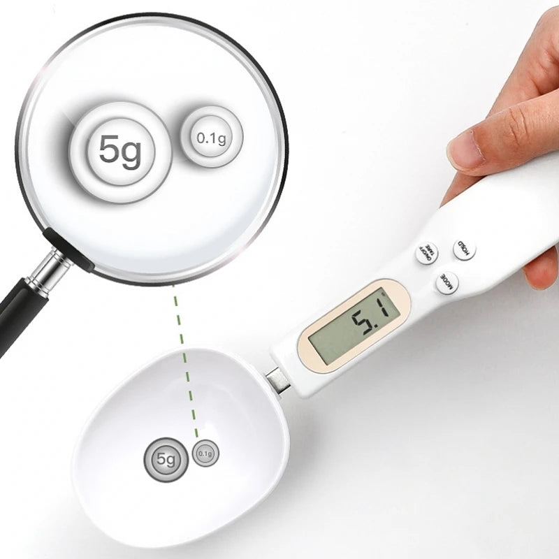 Digital Electronic Kitchen Weighing Spoon Scale with LCD Display for Coffee and Food Measurement
