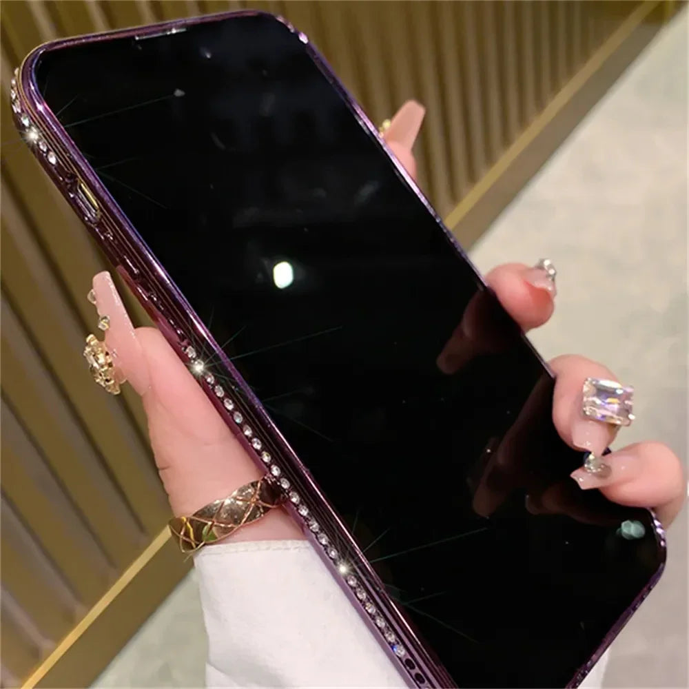 Luxury Glitter Diamond Magnetic Case for iPhone 11-17 Pro Max