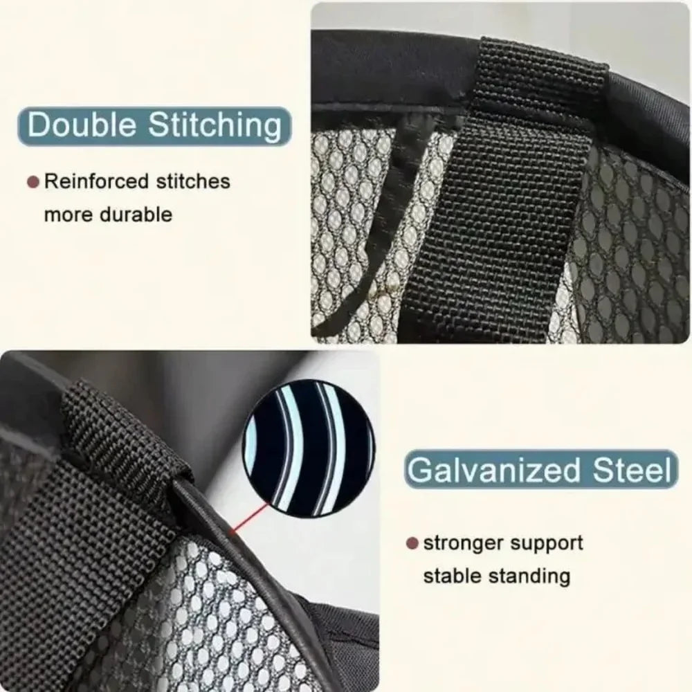 Collapsible Mesh Laundry Basket and Portable Storage Hamper