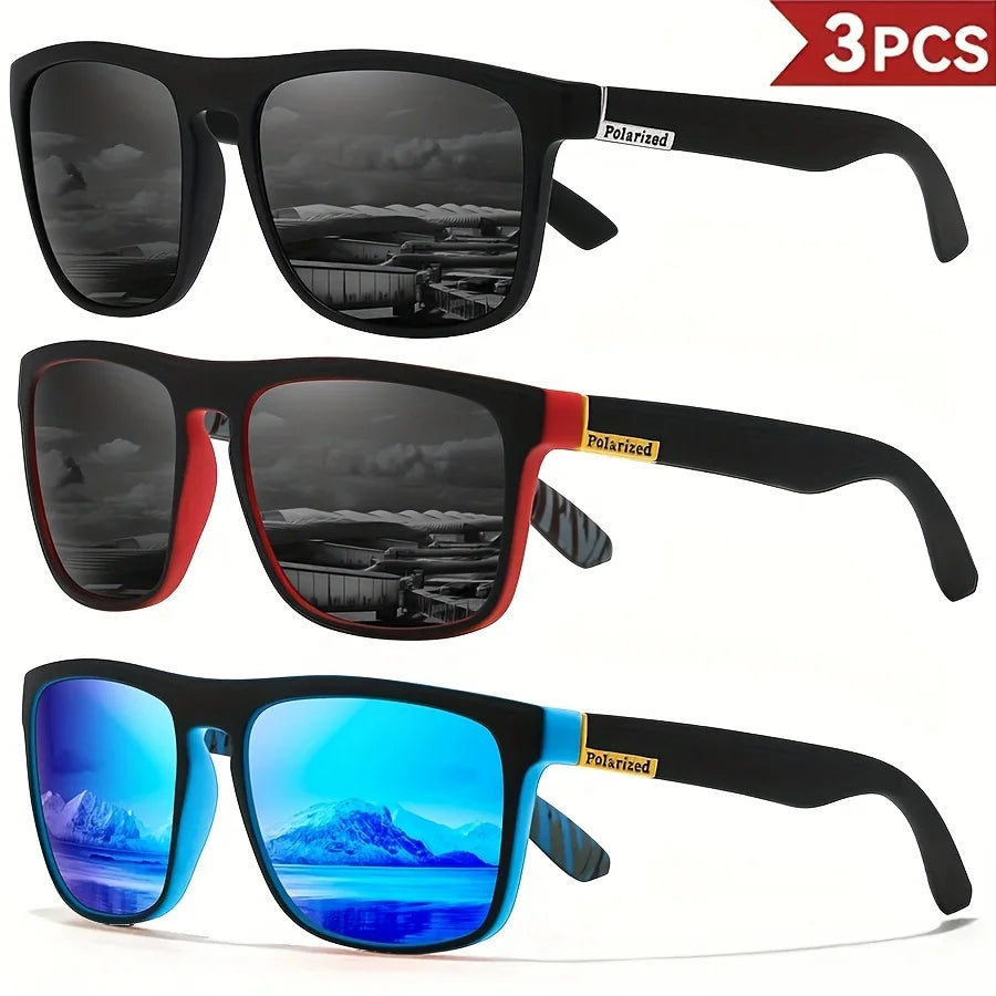 Zyvomart Men's Classical Square Polarized Sports Sunglasses UV400 PC Frame