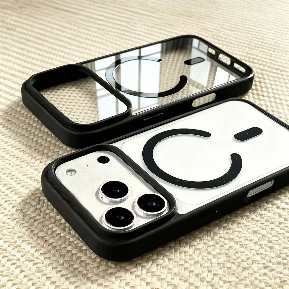 Luxury Transparent Magnetic Case for iPhone 11-17 Pro Max