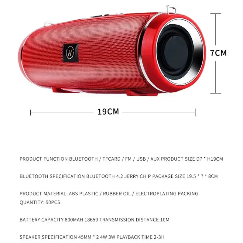 Zyvomart 200W Peak Power Portable Bluetooth Speaker IPX7 Waterproof Boom Box