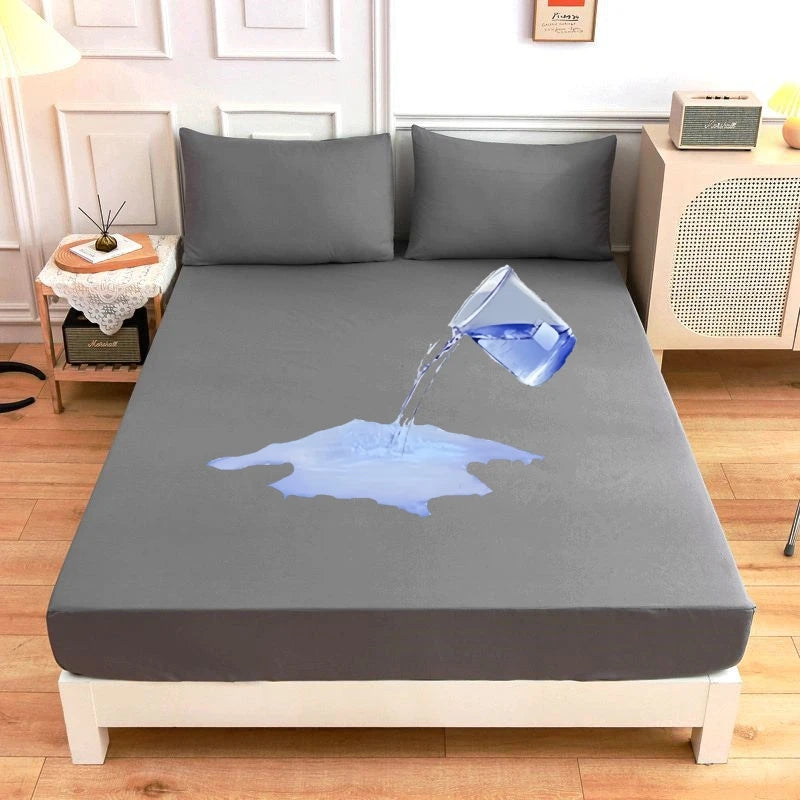 Waterproof Fitted Mattress Protector Soft Breathable Bedding Cover