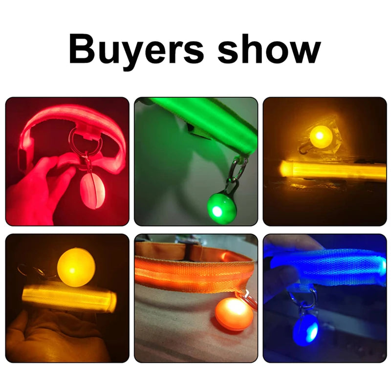 Zyvomart USB Rechargeable Glowing LED Pet Collar - Luxury Detachable Bright Night Safety Light