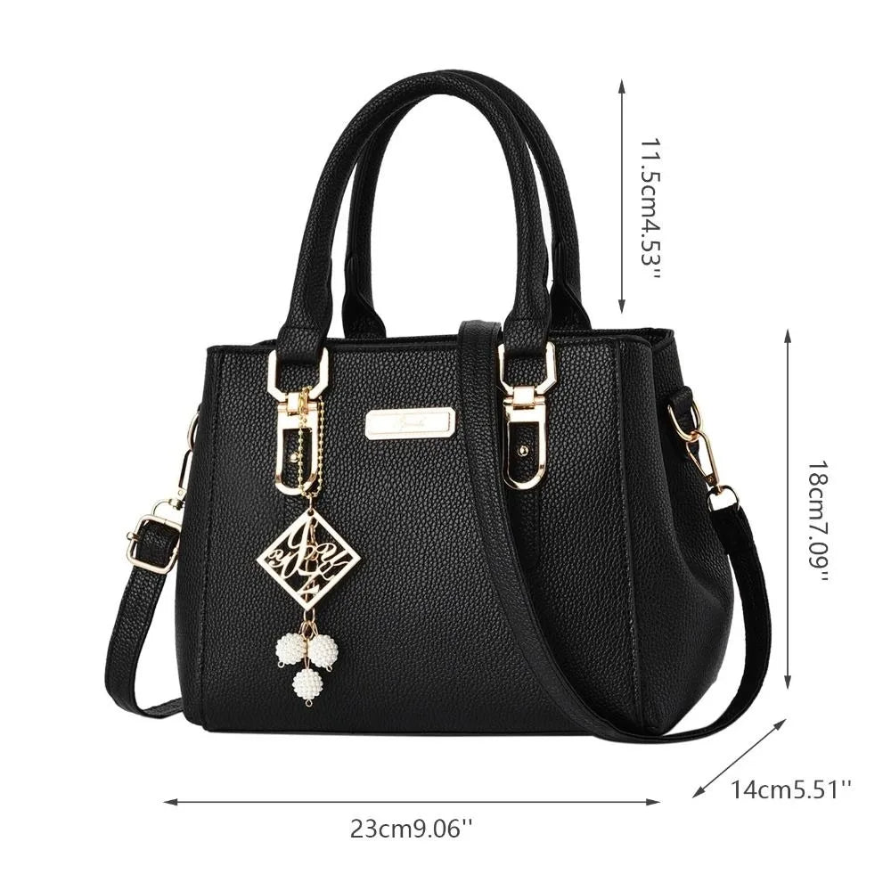 Zyvomart Large Capacity Soft Leather Shoulder Bag and Casual Messenger Handbag