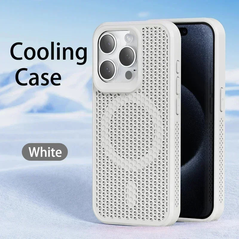 Cooling Heat Dissipation Magnetic Case for iPhone 11-17 Pro Max
