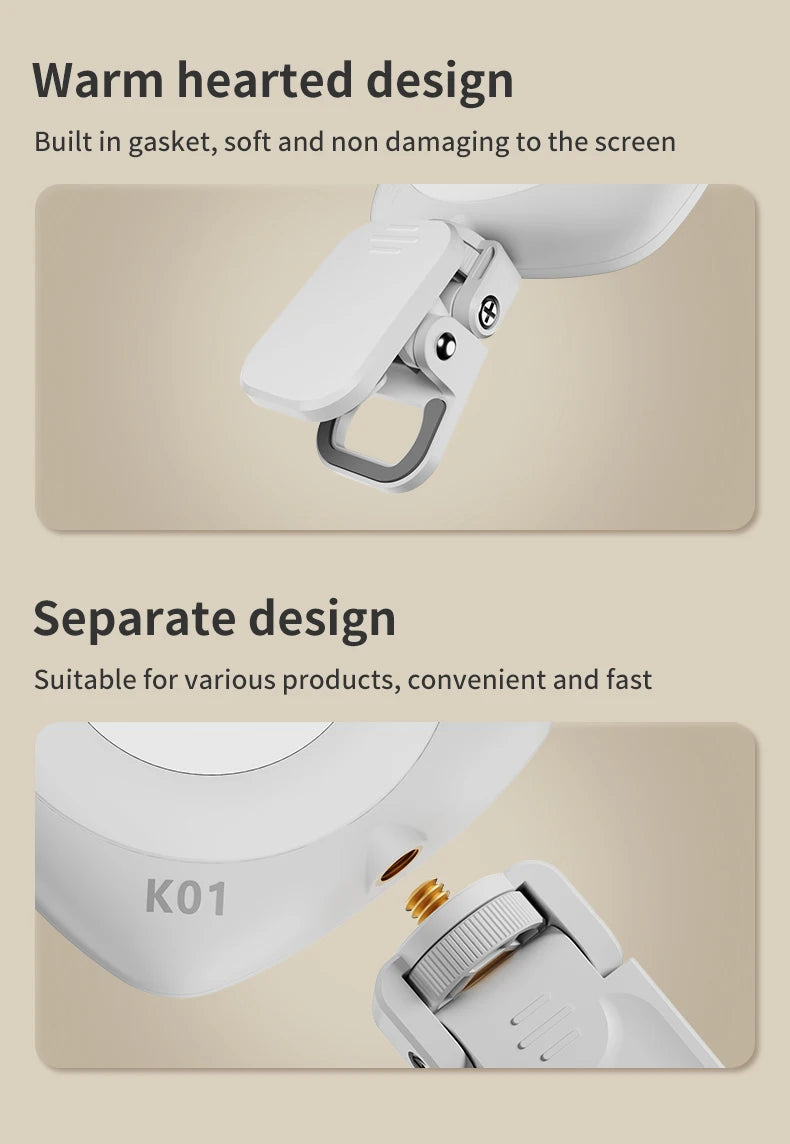 Zyvomart Portable Phone Selfie Light Rechargeable Pocket Makeup Fill Lamp