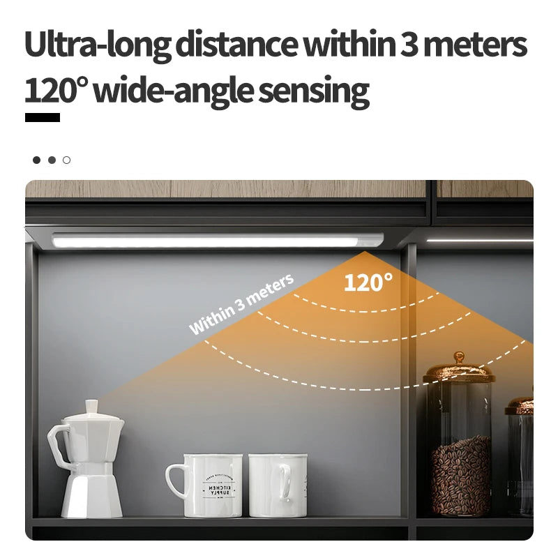 Wireless Motion Sensor LED Night Light and Rechargeable Under Cabinet Lamp