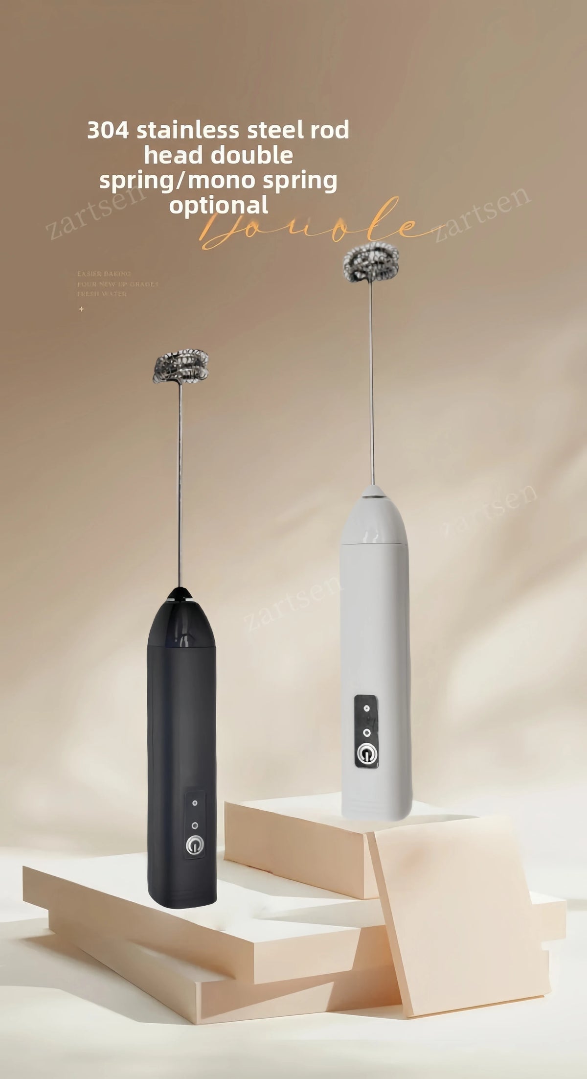 Handheld Wireless Milk Frother and Type-C Coffee Whisk