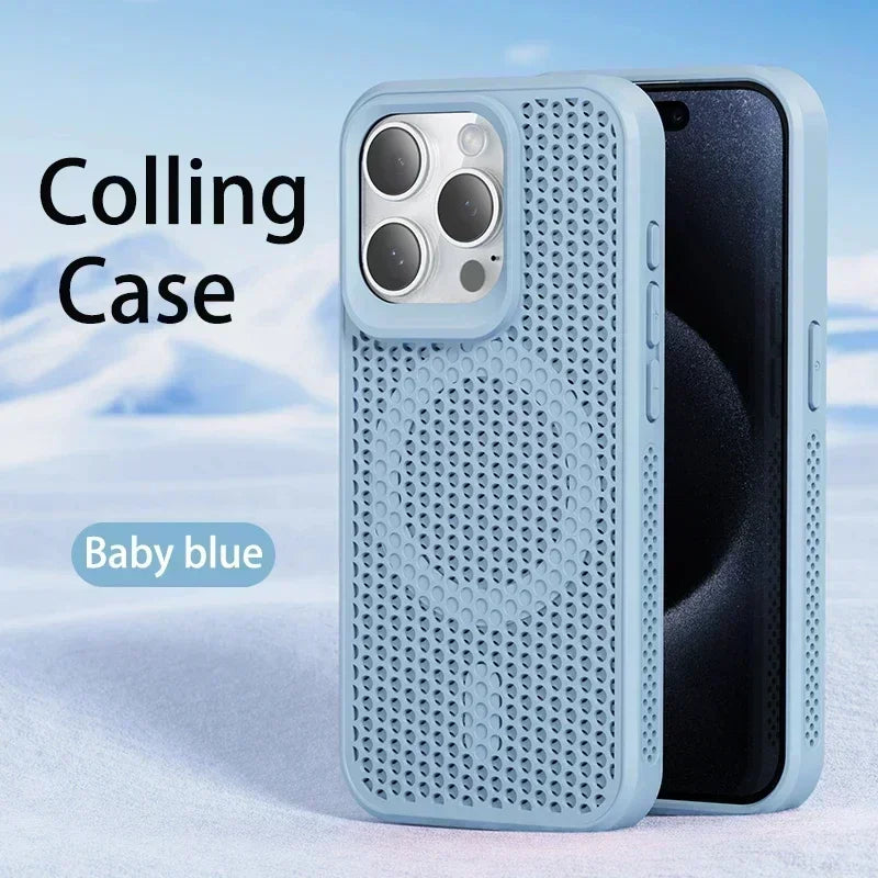 Cooling Heat Dissipation Magnetic Case for iPhone 11-17 Pro Max