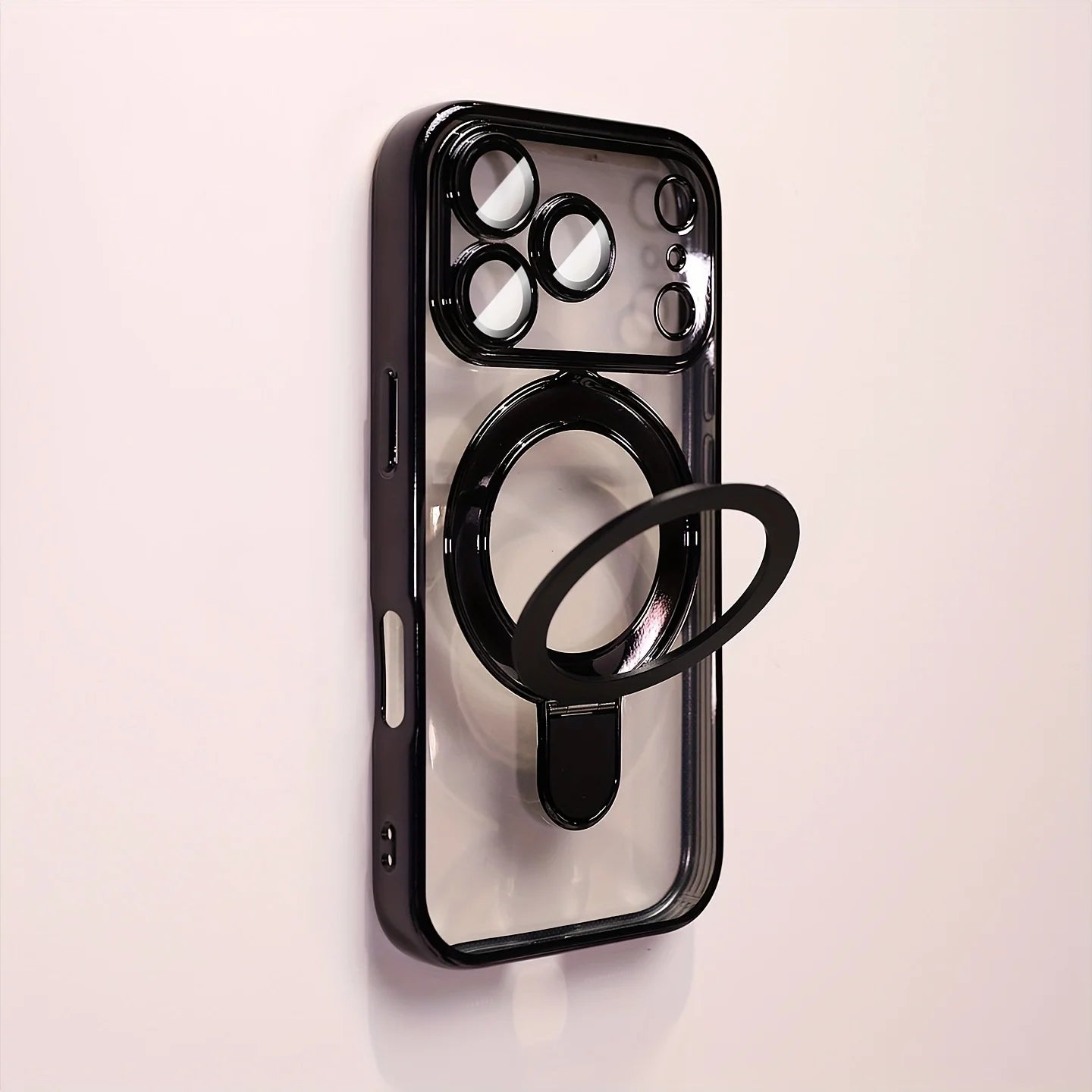 Magnetic Wireless Charging Phones Case with Lens Protection Bracket for iPhones