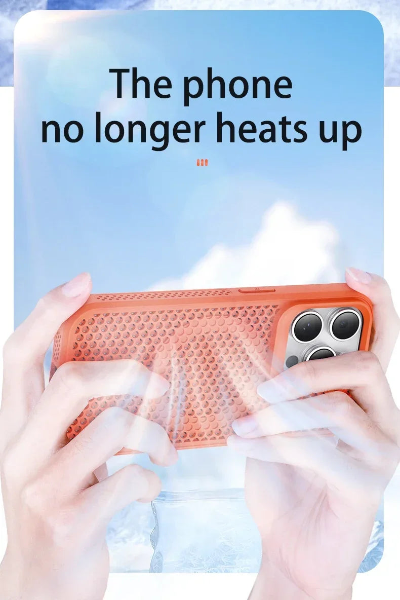 Cooling Heat Dissipation Magnetic Case for iPhone 11-17 Pro Max
