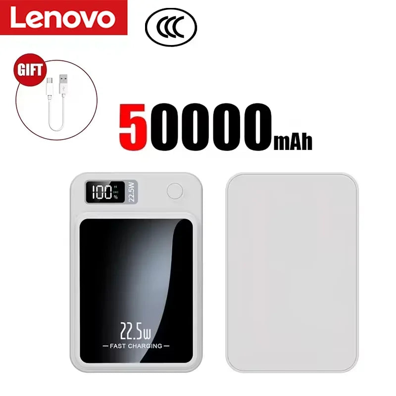 Lenovo Magnetic Wireless Power Bank and Fast Portable Charger