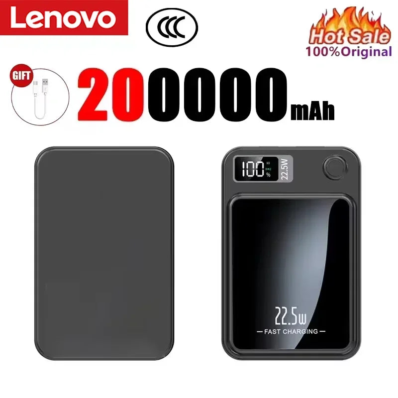 Lenovo Magnetic Wireless Power Bank and Fast Portable Charger