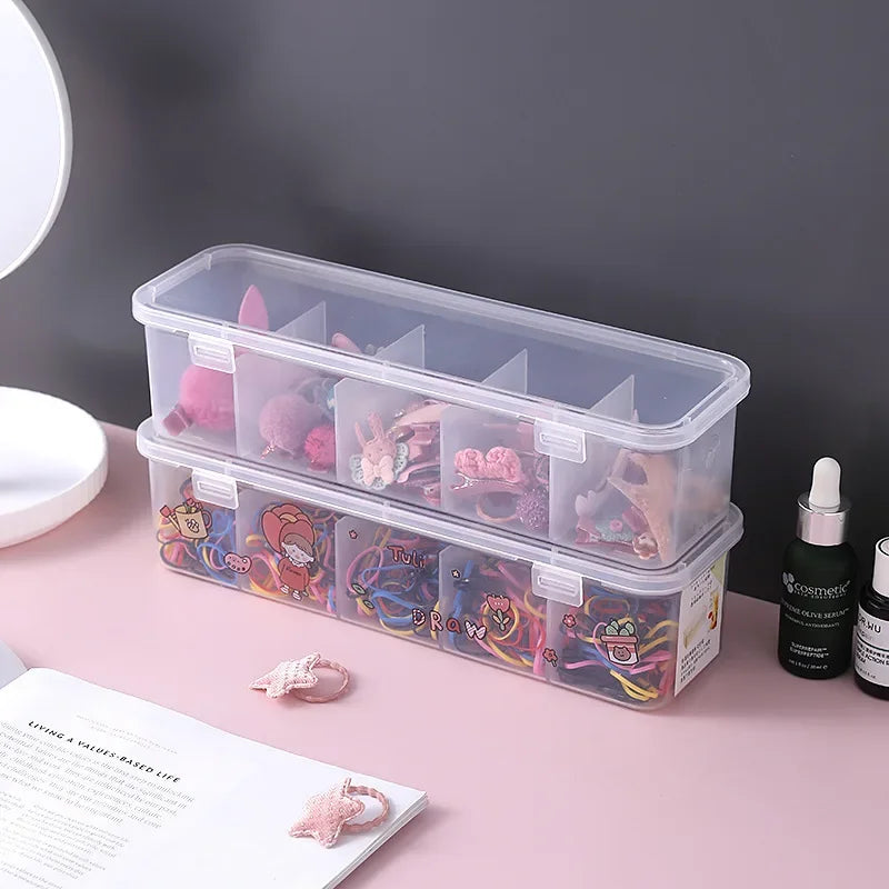 Zyvomart Transparent Data Cable Organizer Box Dustproof Desk Clutter Case