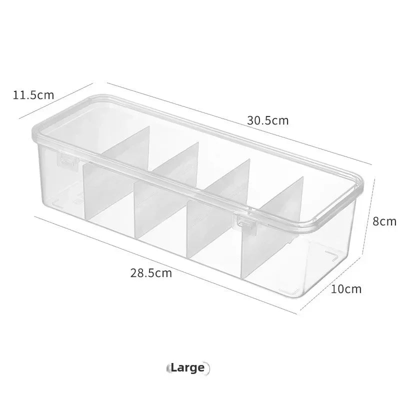Zyvomart Transparent Data Cable Organizer Box Dustproof Desk Clutter Case