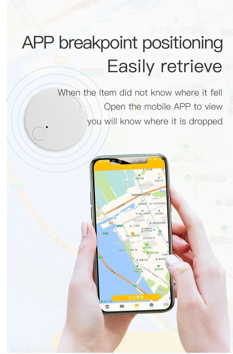 Zyvomart Mini Bluetooth Anti-Lost GPS Locator Smart Tag Key Finder & Pet Tracker