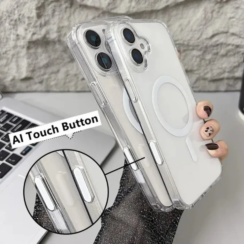 Zyvomart Premium Crystal-Clear Magnetic Silicone Case for iPhone