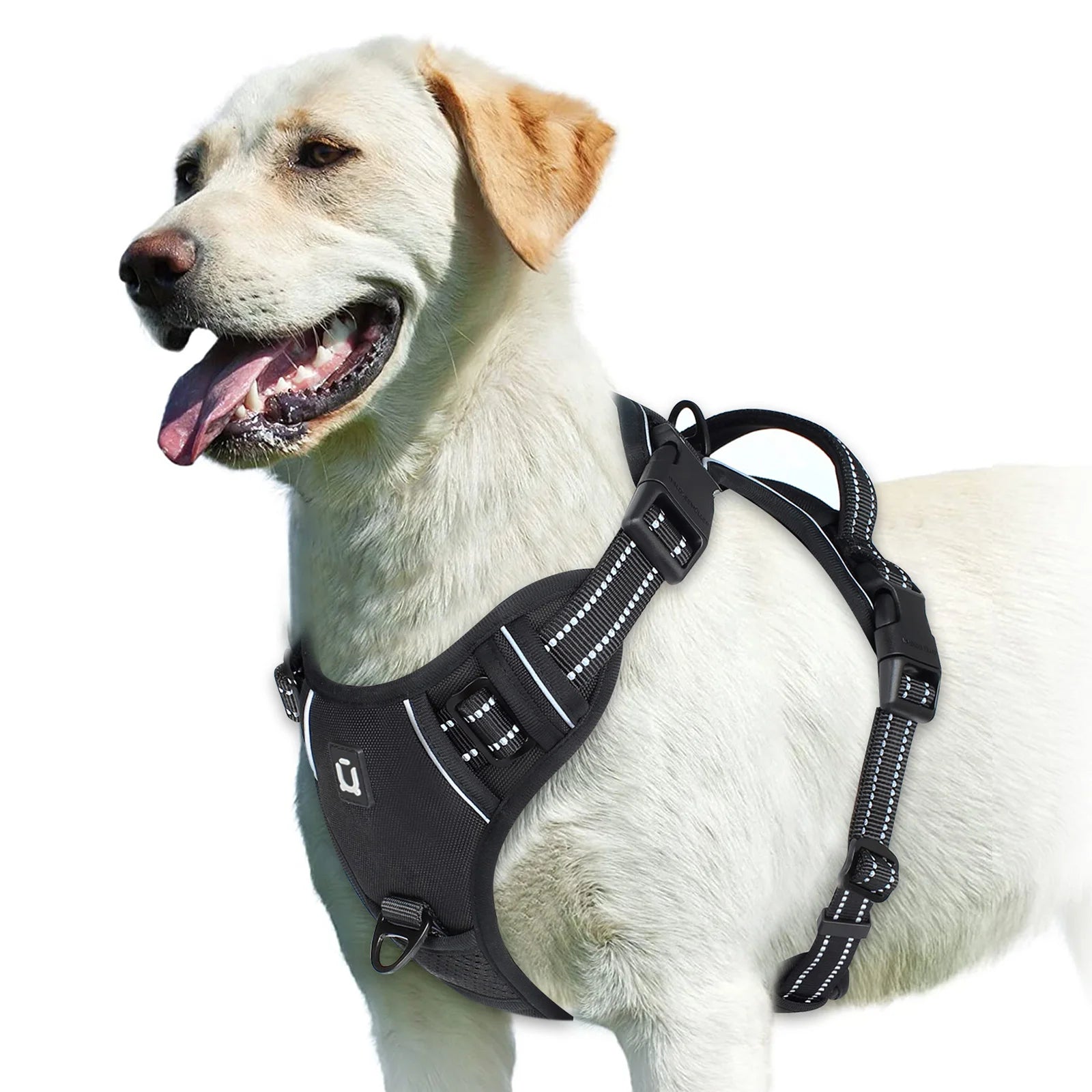 Zyvomart No Pull Adjustable Soft Padded Dog Harness Vest with Control Handle
