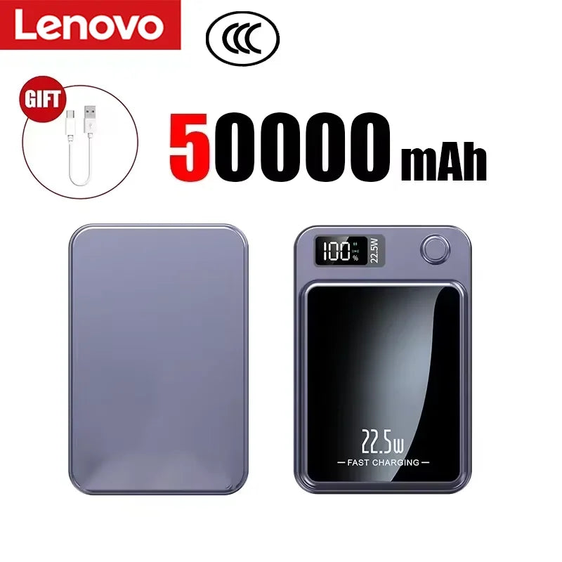 Lenovo Magnetic Wireless Power Bank and Fast Portable Charger