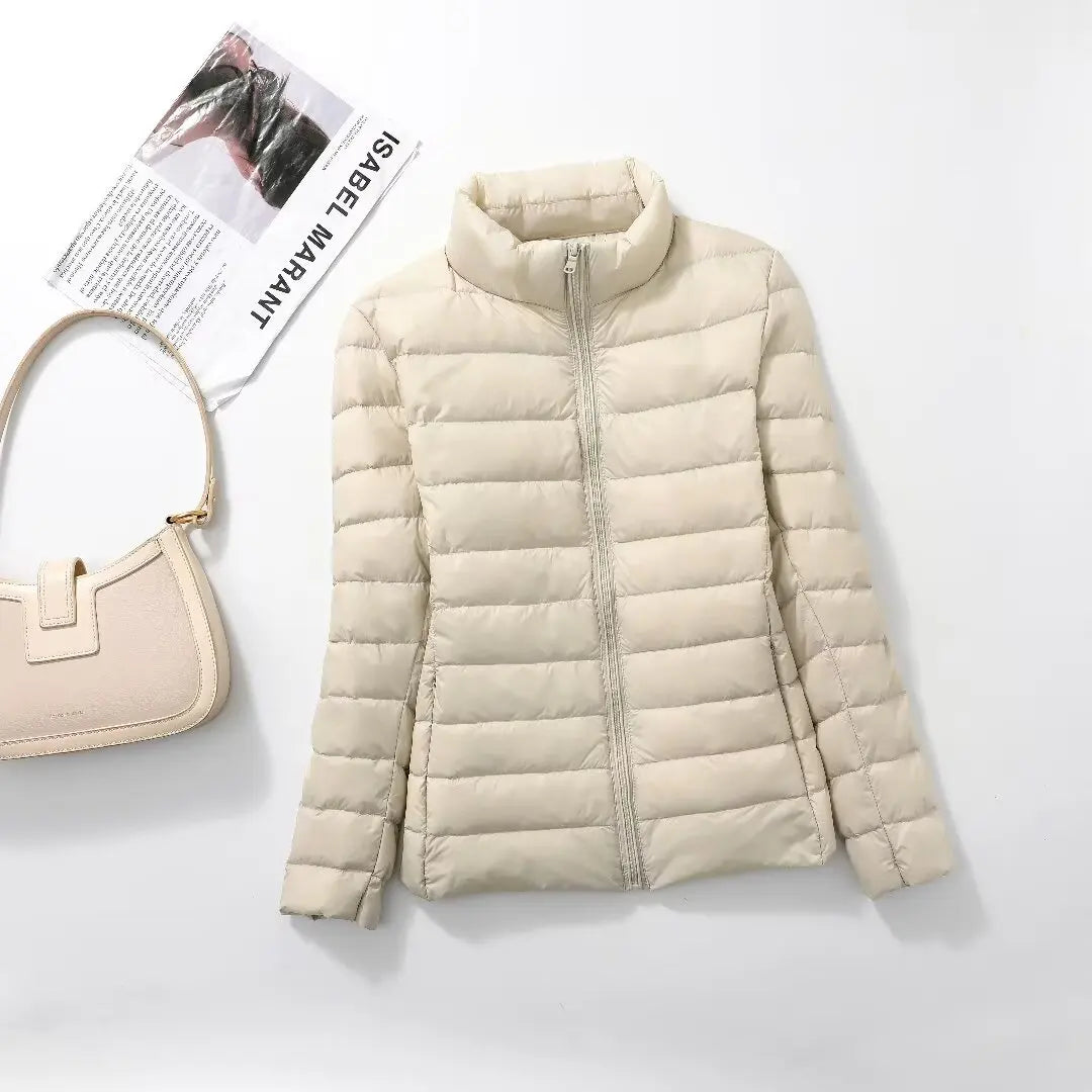 Zyvomart Women's Ultra Lightweight Packable Slim Fit Short Puffer Jacket