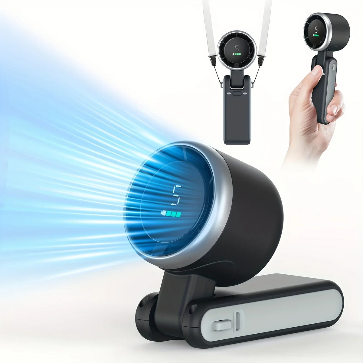Zyvomart Portable Mini Travel Fan with USB Rechargeable Lithium Battery