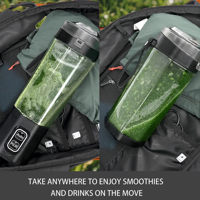 Portable Electric Juice Maker and 6-Blade Blender 700ML