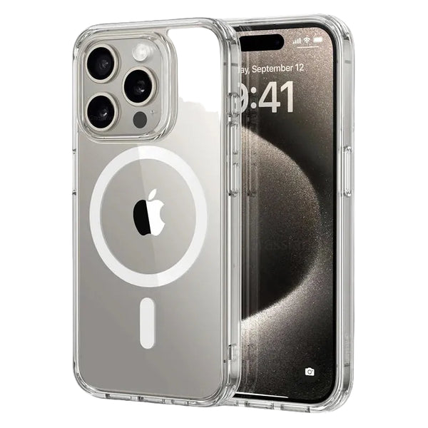 Clear Magnetic Shockproof Case for iPhone 7-16 Pro Max and XR
