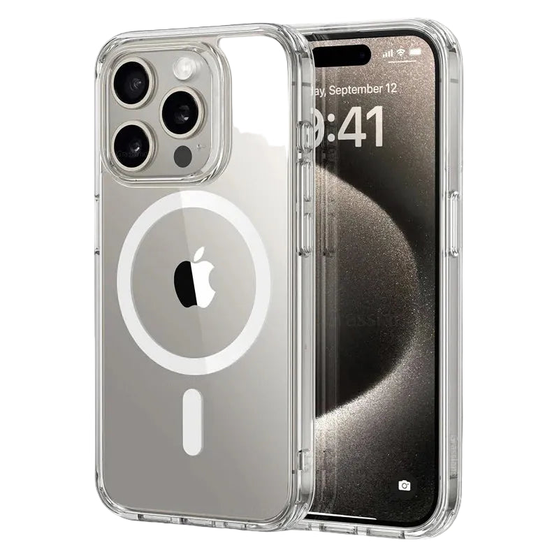 Clear Magnetic Shockproof Case for iPhone 7-16 Pro Max and XR