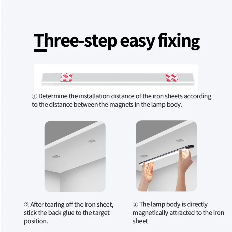 Wireless Motion Sensor LED Night Light and Rechargeable Under Cabinet Lamp