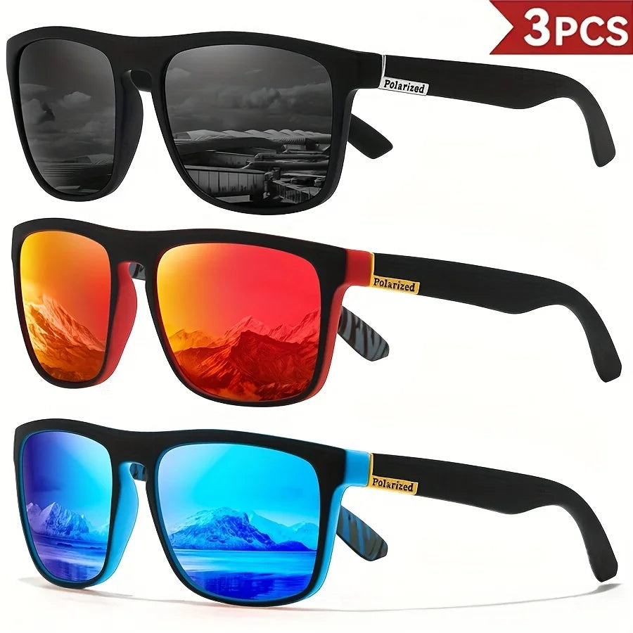 Zyvomart Men's Classical Square Polarized Sports Sunglasses UV400 PC Frame