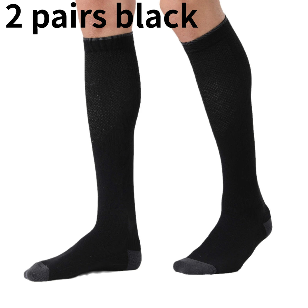 Zyvomart Unisex Knee High Graduated Compression Socks 20-30mmHg