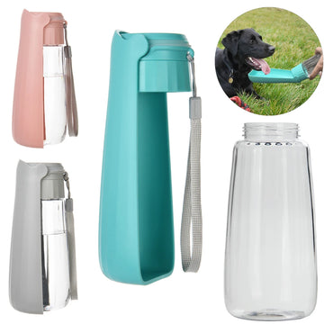 Zyvomart Outdoor Portable Dog Water Bottle Leak Proof Pet Drinking Bowl