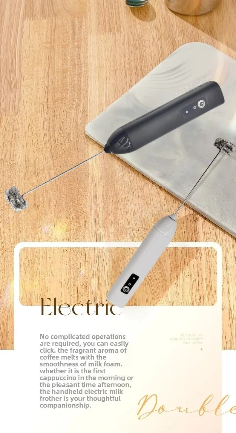 Handheld Wireless Milk Frother and Type-C Coffee Whisk