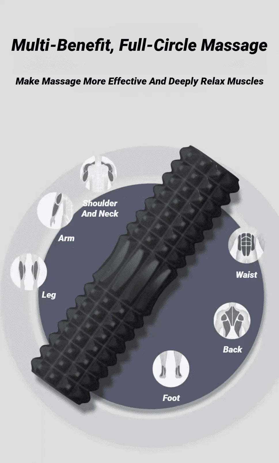 Zyvomart Super Load-Bearing Foam Massage Roller Hollow Column Fitness Equipment