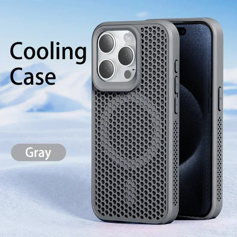 Cooling Heat Dissipation Magnetic Case for iPhone 11-17 Pro Max