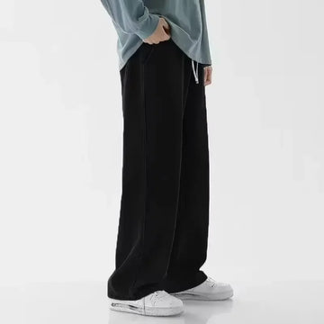 Zyvomart Men's Streetwear Loose Straight Wide Leg Jeans Korean Style Fashion