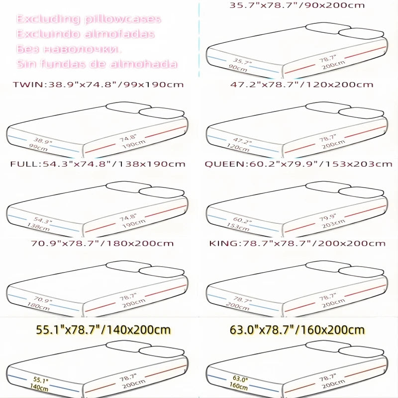 Waterproof Fitted Mattress Protector Soft Breathable Bedding Cover