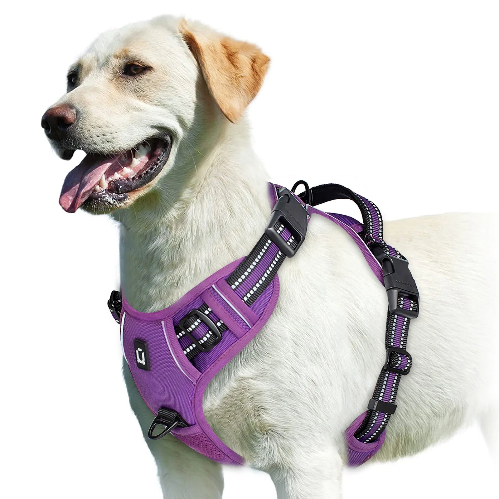 Zyvomart No Pull Adjustable Soft Padded Dog Harness Vest with Control Handle