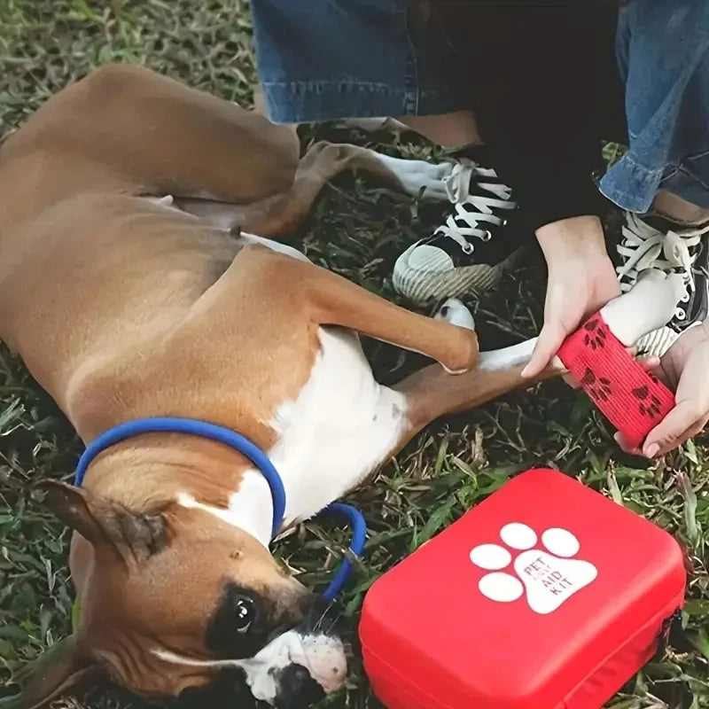 Zyvomart Compact Pet First Aid Kit for Dogs & Cats - Emergency Supplies for Camping & Backpacks