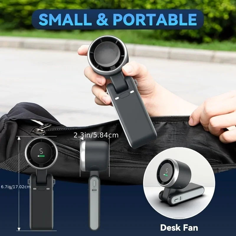 Zyvomart Portable Mini Travel Fan with USB Rechargeable Lithium Battery
