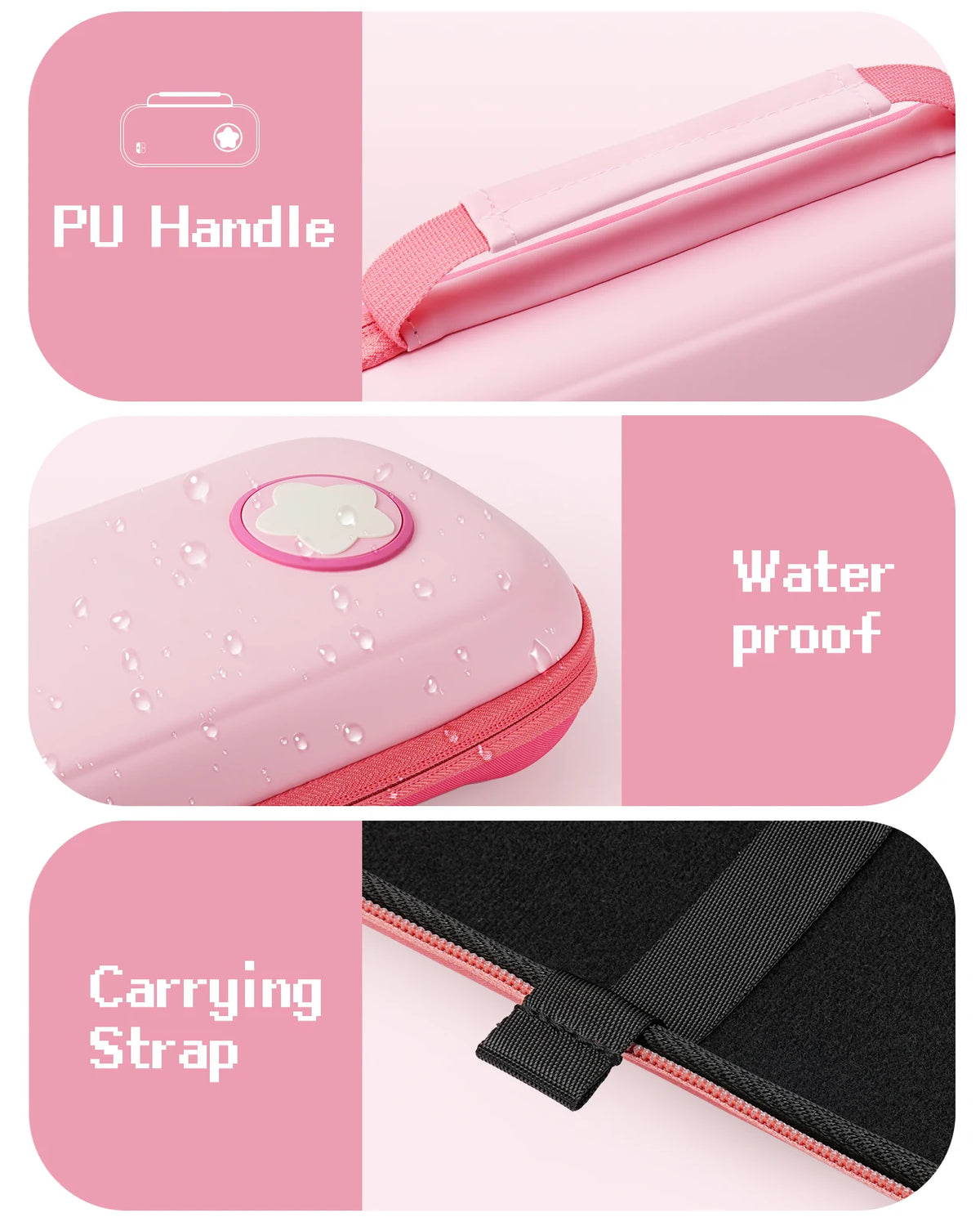 Zyvomart Waterproof Travel Carrying Case for Nintendo Switch 2 & Switch OLED