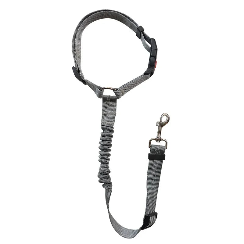 Zyvomart 2-in-1 Solid Dog Harness Leash & Adjustable Pet Car Backseat Safety Belt