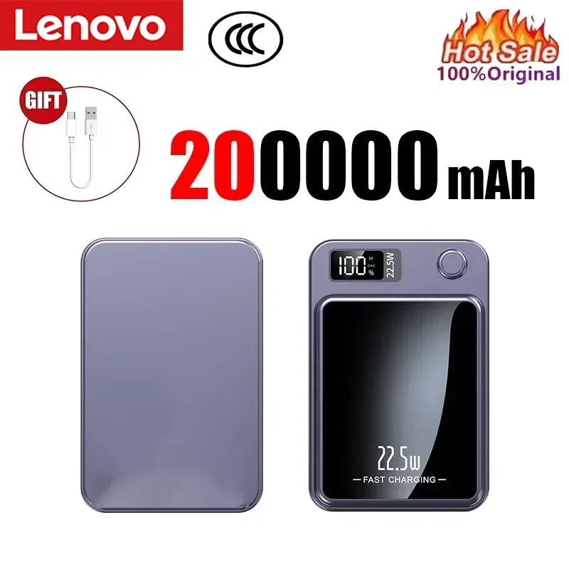 Lenovo Magnetic Wireless Power Bank and Fast Portable Charger