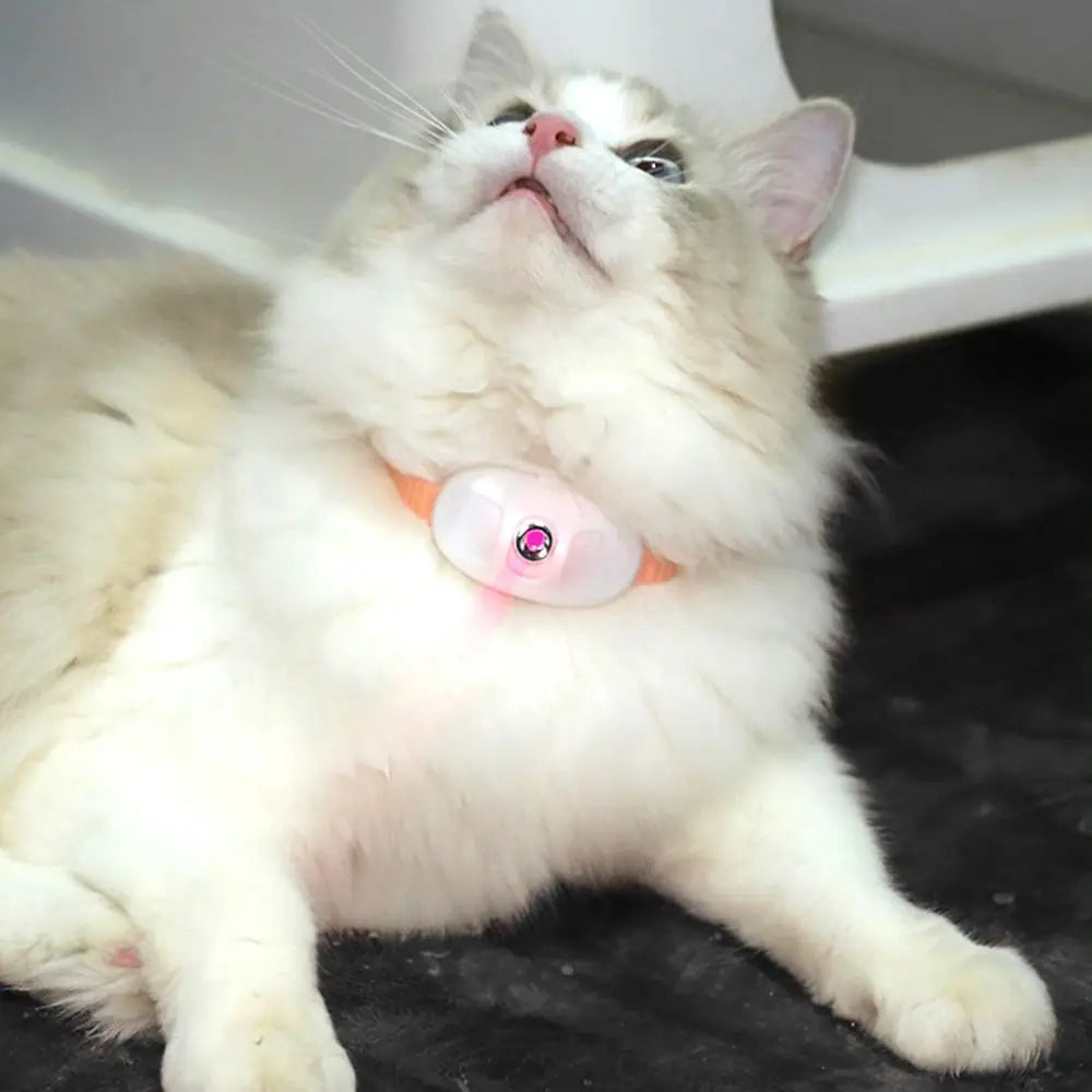 Zyvomart Smart Interactive Laser Cat-Teasing Collar - Anxiety Relief LED Infrared Toy