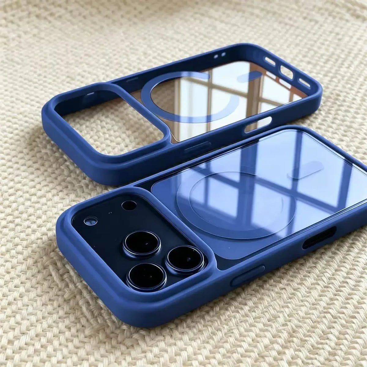 Luxury Transparent Magnetic Case for iPhone 11-17 Pro Max