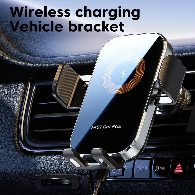 Zyvomart Intelligent Sensing 15W Fast Wireless Car Charger Mount Phone Holder