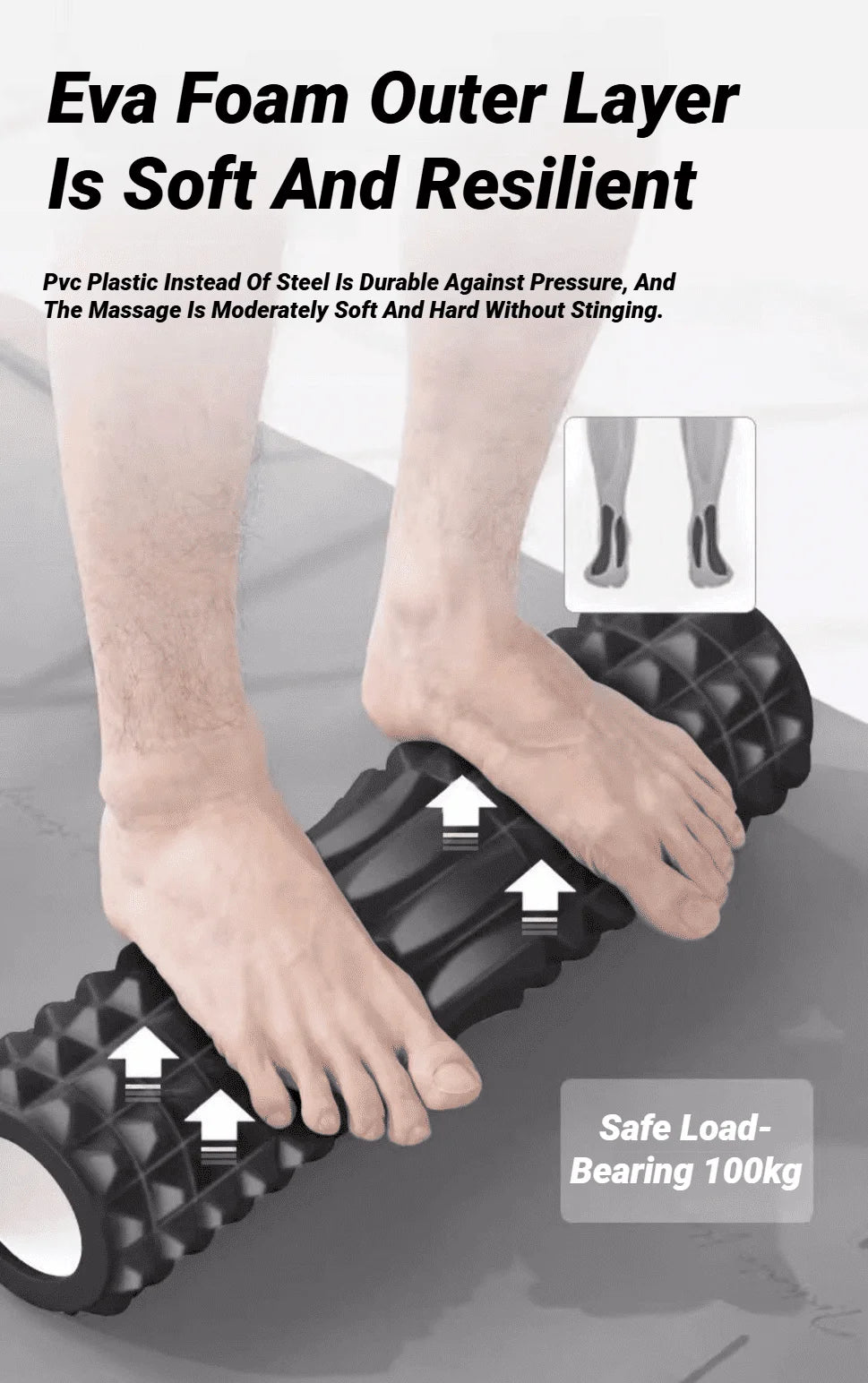Zyvomart Super Load-Bearing Foam Massage Roller Hollow Column Fitness Equipment